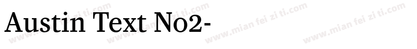 Austin Text No2字体转换